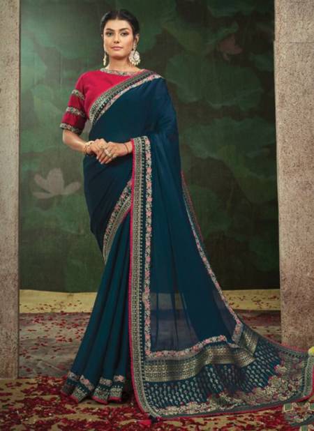 Morpich Colour NORITA 42400 SERIES GATHA Mahotsav New Latest Designer Ethnic Wear Silk Saree Collection 42419